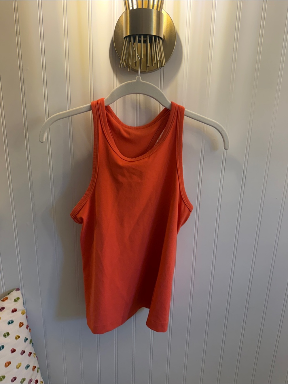 Lululemon Women's Orange Racerback Tank Top